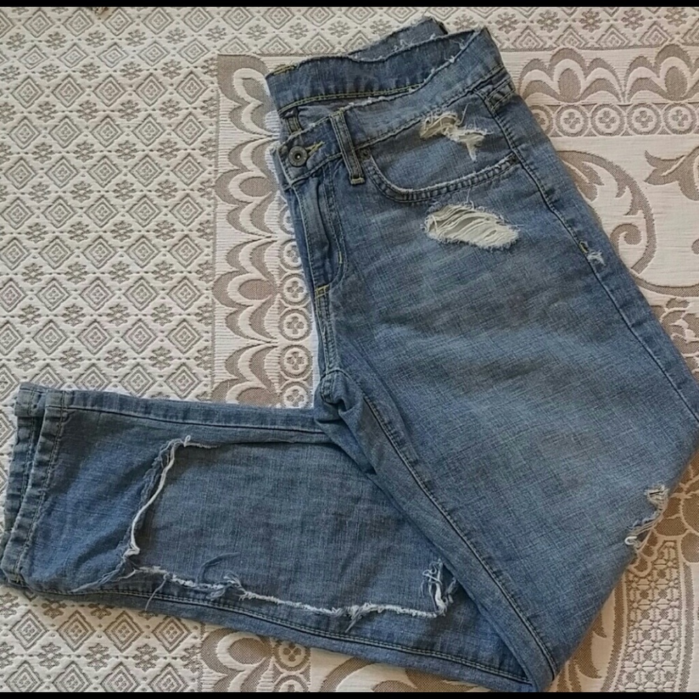 CARMAR Denim ripped mom Jeans Size 24
